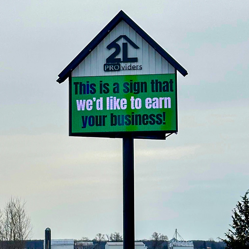 Outdoor LED sign